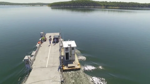 Peel Ferry Aerial Video stock 94554504