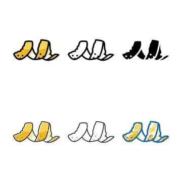 Peel lemon variations color icon vector Stock Illustration