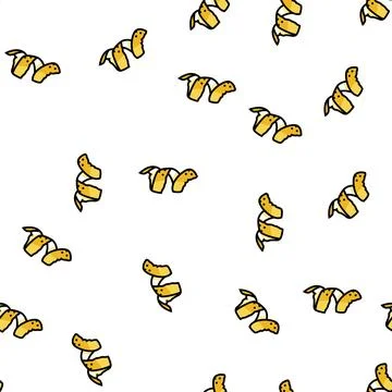 Peel lemon vector seamless pattern Stock Illustration