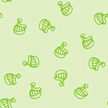 Peel mandarin orange line vector seamless pattern Illustrazione stock