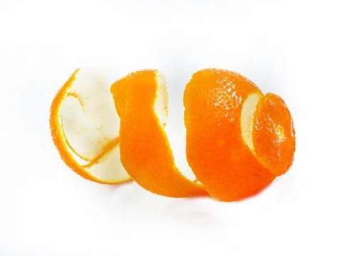 Peel of an orange Stock Photos