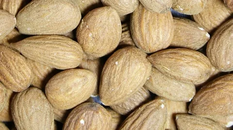 The Peeled almonds kernels Stock Footage 62314716