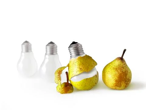 Peeled bulb Stock Photos