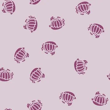 Peeled clementine glyph vector seamless pattern Stock Illustration