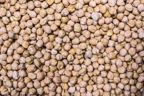 Peeled hazelnuts background Stock Photos