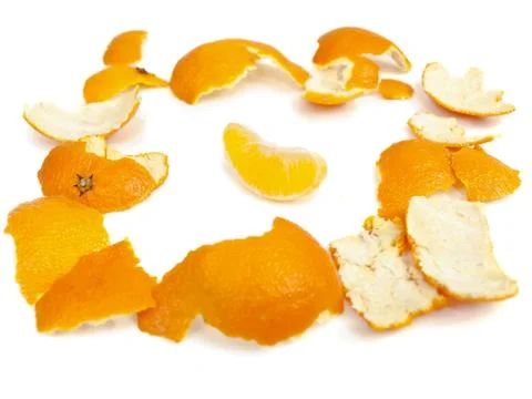 Peeled Mandarin Stock Photos
