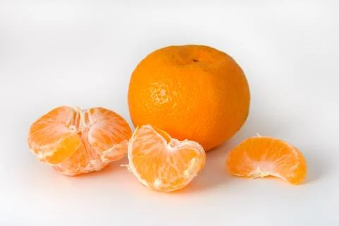 Peeled mandarin Stock Photos