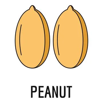 Peeled peanut legumes icon vector illustration Stock Illustration