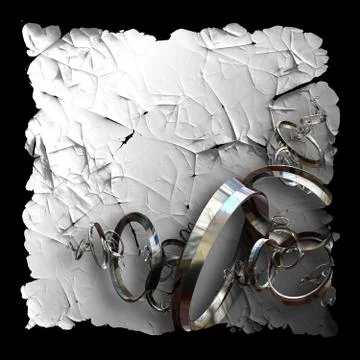 Peeled plastic sticker Illustrazione stock