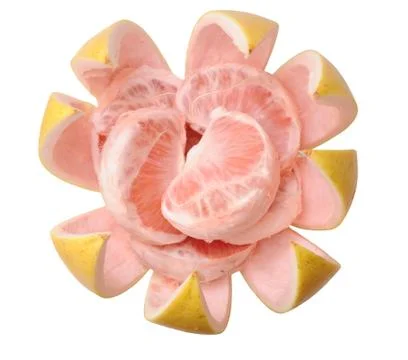 Peeled pomelo Stock Photos