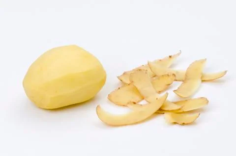 Peeled potato Stock Photos