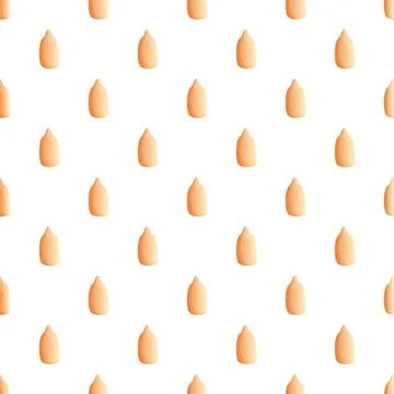 Peeled sunflower seed kernels repeating seamless pattern Stockillustratie