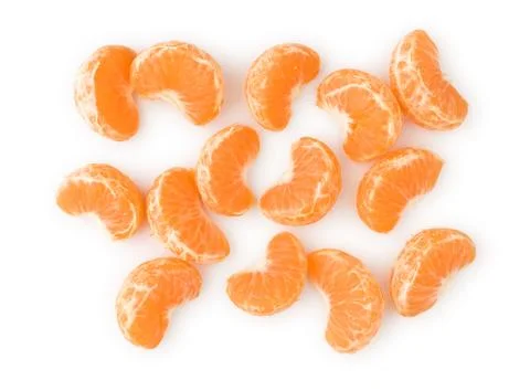 Peeled tangerine Foto stock