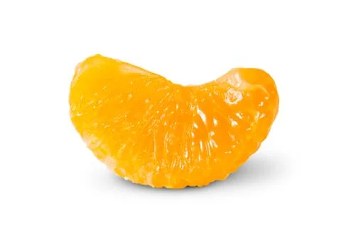 Peeled tangerine segment Stock Photos