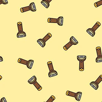 Peeler corn vector seamless pattern Stock Illustration