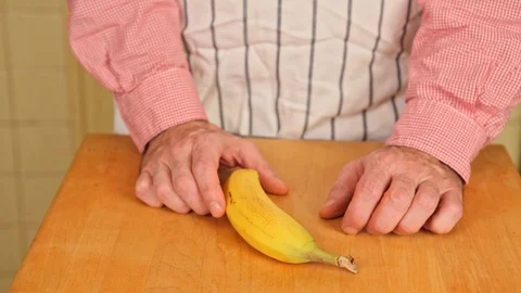 Peeling a Banana Stock Footage 126655250