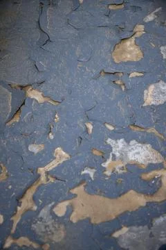 Peeling Blue Paint on Old Machine Surface, Rustic Metal Texture Stock Photos