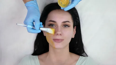 Peeling with brush Stock Footage 148628735