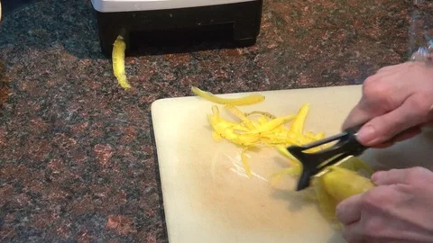 Peeling carrots zoom Stock-Footage 119619013
