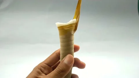 Peeling food Stock Footage 195275861