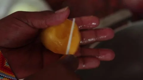 Peeling Fruit Video stock 137528224