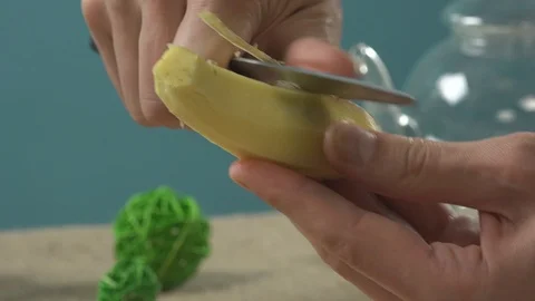 Peeling Ginger Stock Footage 98542015