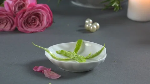 Peeling Lime Stock Footage 97646516