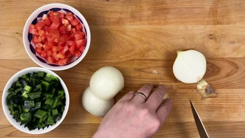 Peeling an Onion Stock Footage 318656607