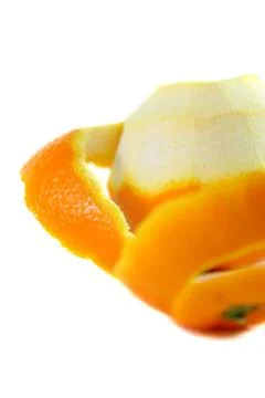 Peeling orange Stock Photos