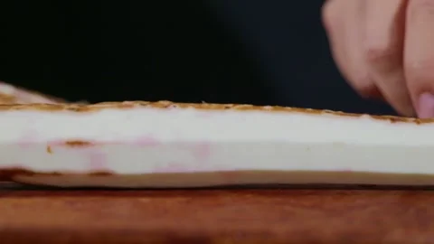 Peeling the outer skin off a Chinese yam. Видео 341835771