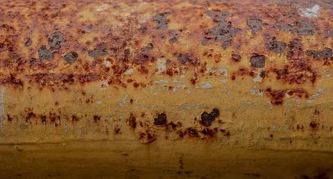 Peeling paint and rust on iron 스톡 사진