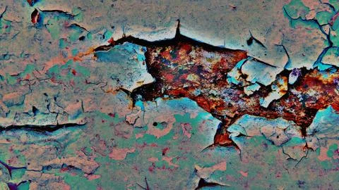 Peeling paint background. Stock Photos