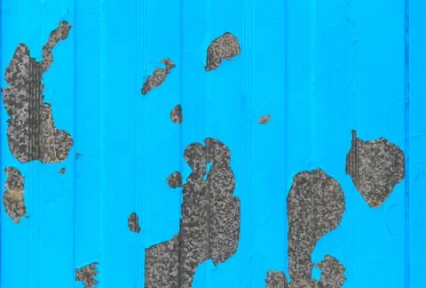 Peeling paint on galvanized sheet Stock Photos