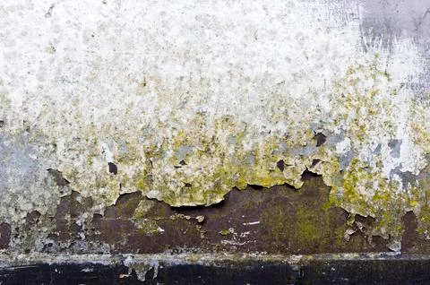 Peeling paint on a metal surface Stock Photos