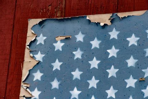 Peeling Paint from a mural Stock-Fotos