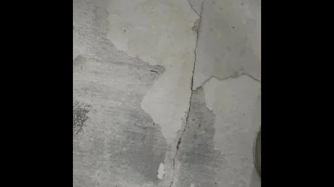 Peeling paint off wall.On drywall and old plaster ceiling.expire coated.rel.. Stock Footage 318287003