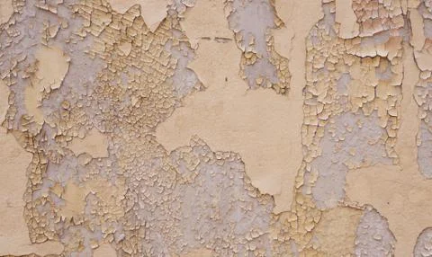 Peeling paint at wall Stock Photos