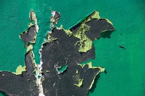 Peeling Paint on Wall Foto stock