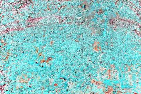 Peeling paint on wall seamless texture. Pattern of rustic grunge material. Ch イラスト素材