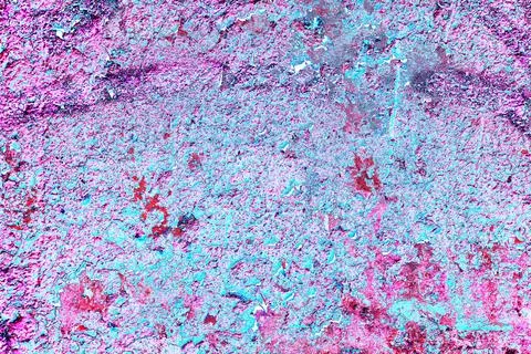 Peeling paint on wall seamless texture. Pattern of rustic grunge material. Ch 스톡 일러스트