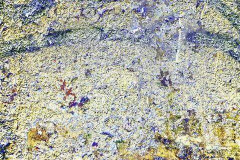 Peeling paint on wall seamless texture. Pattern of rustic grunge material. Ch イラスト素材