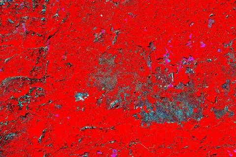 Peeling paint on wall seamless texture. Pattern of rustic grunge material. Ch 스톡 일러스트