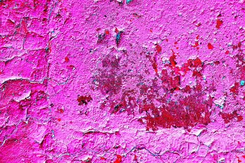 Peeling paint on wall seamless texture. Pattern of rustic grunge material. Ch Illustrazione stock