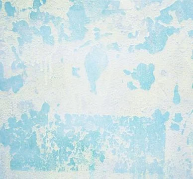 Peeling paint on wall seamless texture. Pattern of rustic blue grunge materia Stock Photos