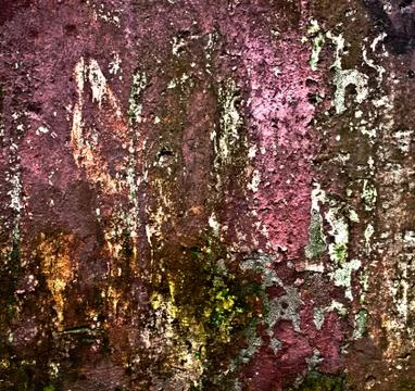 Peeling painted wall texture Stock Photos