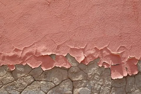 Peeling pink paint Stock Photos