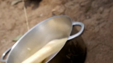 Peeling plantain Stock Footage 80462462