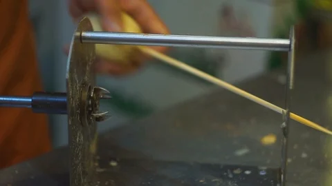 Peeling potato close up Stock Footage 92850977