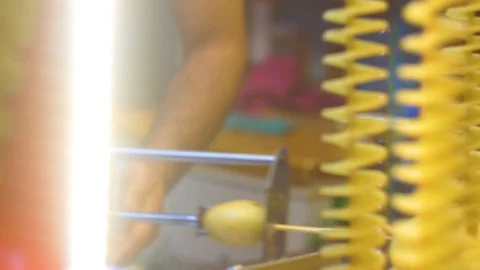 Peeling potato Stock Footage 92850851