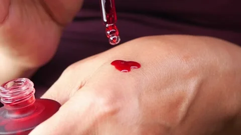 Peeling Solution being applied to the skin. Stock Footage 337917628